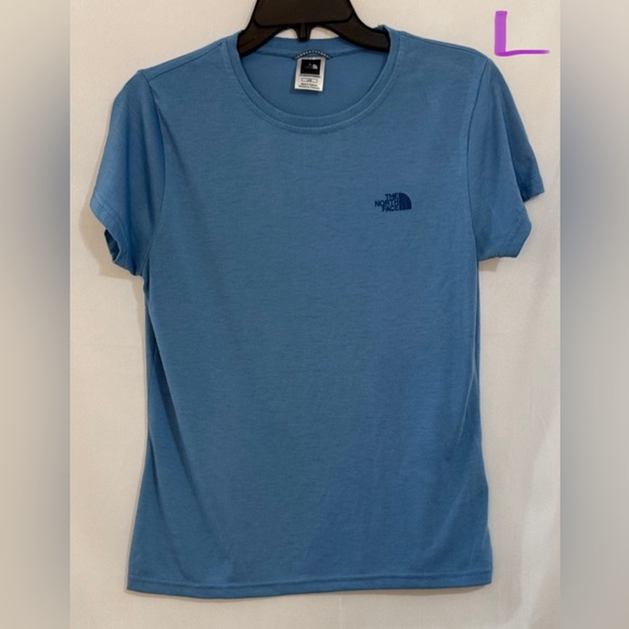The North Face Women's Short Sleeve Tee in Blue - Picture 1 of 3